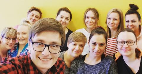 Zdjęcie wykonane podczas szkolenia dla fizjoterapeutów